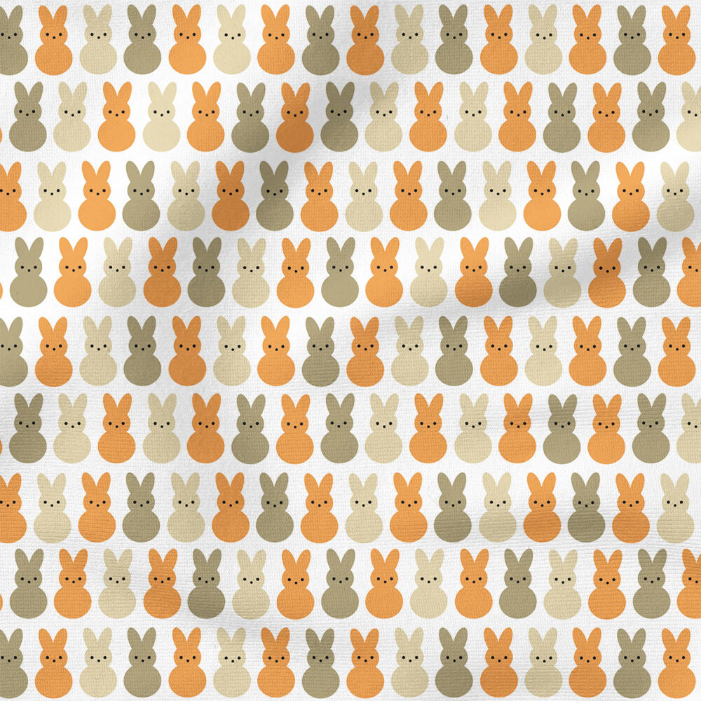 Bunnies (Green) | Children Fabric Design | Julie Storie Designs